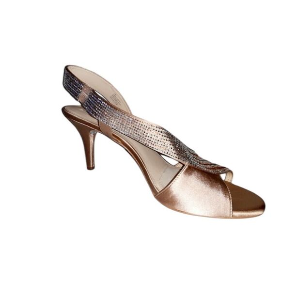 Alex Marie NEW Canello Rhinestone Slingback Pumps in Champagne Size 8 - Picture 7 of 8